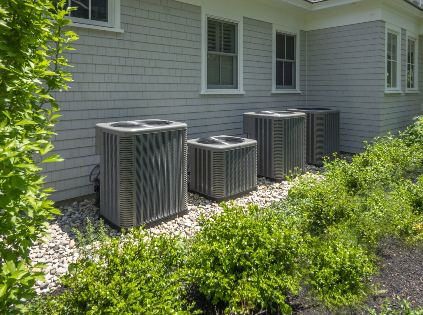 HVAC Units Connected to a house