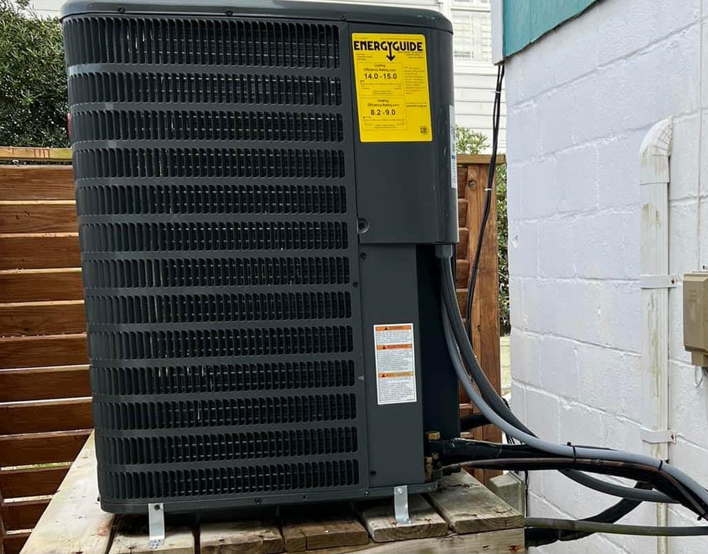 New HVAC unit installation
